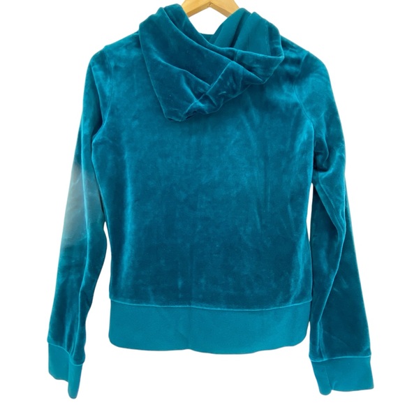 Y2K Express Teal Velvety Soft Terry Cloth Tracksuit Women's size Medium - Picture 3 of 15